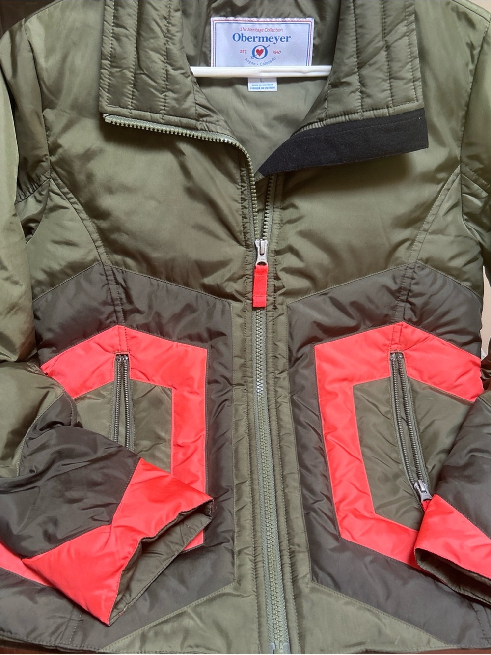 Obermeyer Teen goose  Down Jacket Heritage Collection Girls Ski Jacket L school